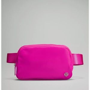 Lululemon Belt Bag Sonic Pink Wordmark NWT